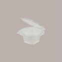 50 Pz Vaschetta + Coperchio Staccabile PET Trasparente 250cc [b0600c36]