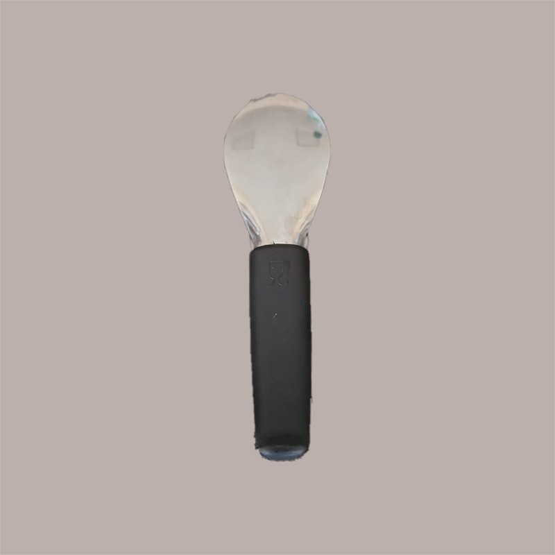 1 Pz Spatola Gelato in Acciaio Manico Nero Ideale Carapina 20cm [e17f5cdd]
