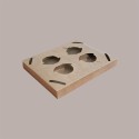 100 Porta Bicchieri Carta Asporto Caffè Cappuccino 4 Fori 4Coffee [feb0fefd]