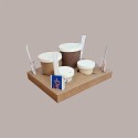 100 Porta Bicchieri Carta Asporto Caffè Cappuccino 4 Fori 4Coffee [2796bdf0]
