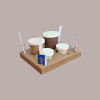 100 Porta Bicchieri Carta Asporto Caffè Cappuccino 4 Fori 4Coffee [2796bdf0]
