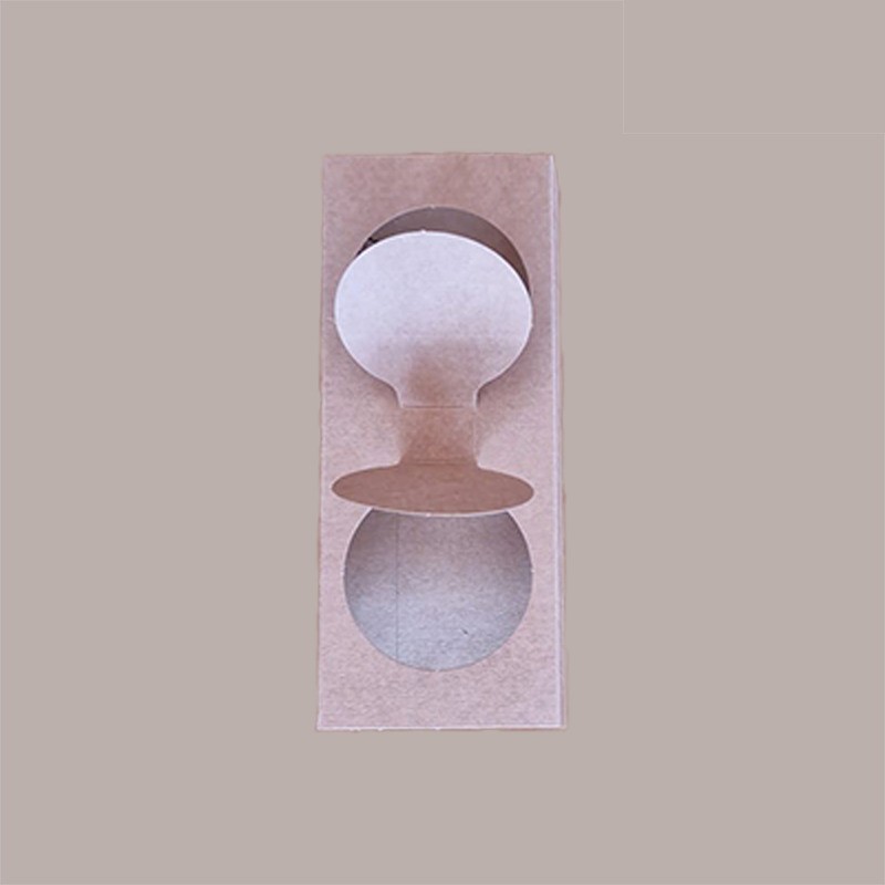 100 Porta Bicchieri in Carta Avana Asporto Caffè ESPRESSO 2 Fori [4b25a5fd]