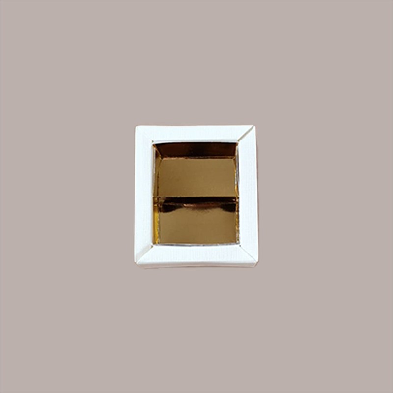 20 Scatola Porta Cioccolatini Quadretto Seta Bianco 60x50H30mm [26dc2ba6]