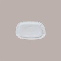 100 Pz Piatto Quadrato PIZZA Carta Bianca Politenata 24x24cm [ea34ae86]