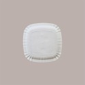 100 Pz Piatto Quadrato PIZZA Carta Bianca Politenata 24x24cm [ef64e998]