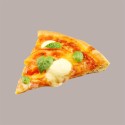 100 Pz Piatto Quadrato PIZZA Carta Bianca Politenata 24x24cm [5879289c]