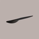 100 Coltello CPLA Nero Posata Bio Compostabile Monouso 165mm [04259bd8]