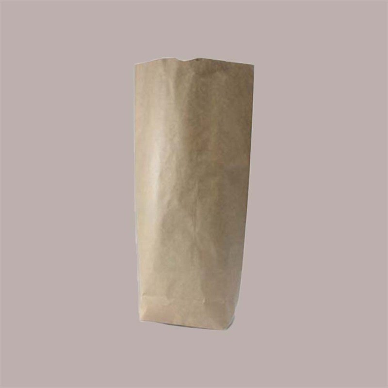100 Pz Sacchetti Carta Avana Antiunto Fondo Esagonale 14x24cm [782159bc]