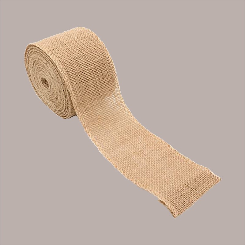 1 Pz Nastro Rete Juta Naturale Taglio Vivo 120mm x 10 Mt [e534226a]