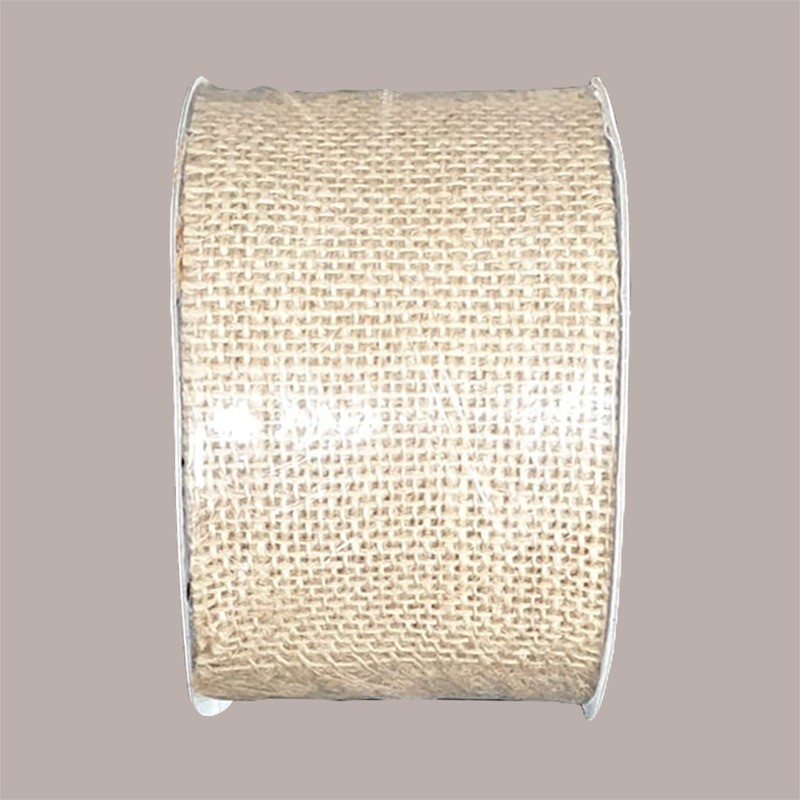 1 Pz Nastro Rete Juta Naturale Taglio Vivo 120mm x 10 Mt [e0646574]