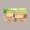 6O Pezzi Box Vassoio Alimenti Medio Bio Eco Bamboo 175x140H65 [15e58373]
