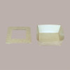 30 Box Alimenti Medio Asporto Carta Marrone Finestra 163x163H51 [d29683bc]
