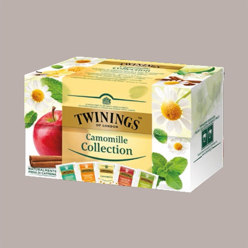 Scatola Legno 8 Scomparti + 80 Filtri Camomilla Assortiti Twinings [af74457d]