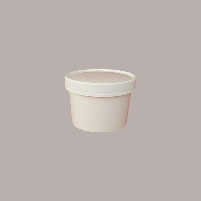 25 Pz Coperchio in Carta Cestello Barattolo Ice Cream Bucket 120cc [d2763d58]