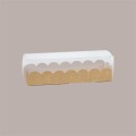 20 Astuccio Pvc Vaschetta Carta Nature Porta Cioccolatini 19x5H5 [0bf1845d]