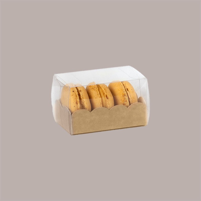 20 Astuccio Pvc Vaschetta Carta Nature Porta Cioccolatini 19x5H5 [d2d7c750]
