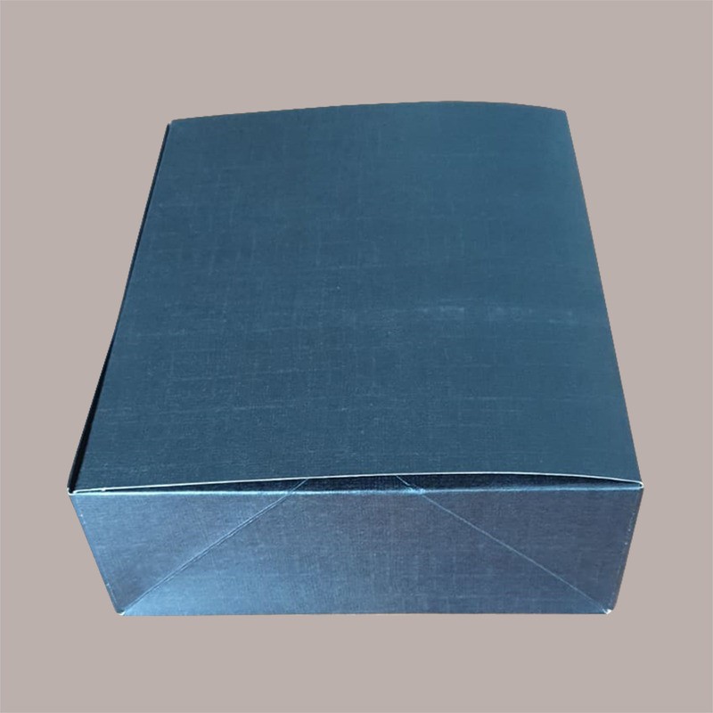 10 Pz Scatola Carta Chiusa Box Asporto SETA NERO 250x200H80 [884db0cf]