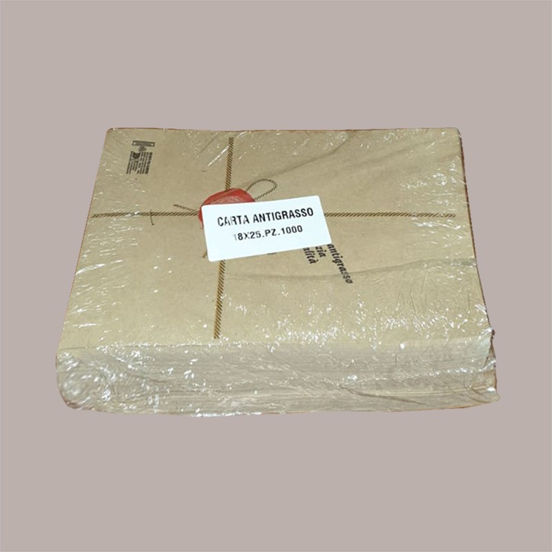 1000 Pz Foglietto Carta Avana Antigrasso 180x250 mm Pizza Snack [1b959c15]