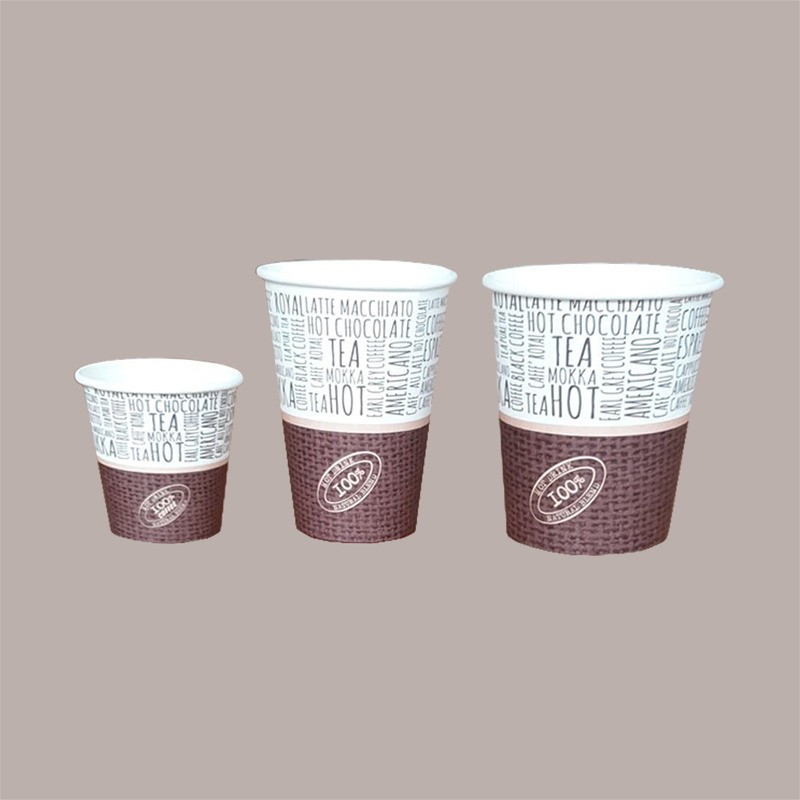 50 Pz Bicchiere Bibita Termico 250cc 8oz in Carta JUTA NEW BH25 [c8a2c088]
