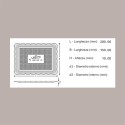 25 Pz Vassoio Rettangolare Medoro Oro Plastica Rigido 15x20 Alcas [7ec60e19]