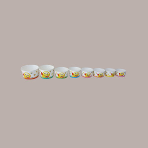 100 Pz Bicchiere Bibita Yogurt Carta Fantasia Emoticon Emoji 200cc [2813ed4f]