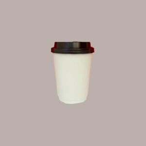 100 Pz Coperchio Beccuccio Nero Dm80mm Bicchieri  8oz 250cc [bab45bfd]