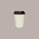 100 Pz Coperchio Beccuccio Nero Dm80mm Bicchieri  8oz 250cc [bab45bfd]