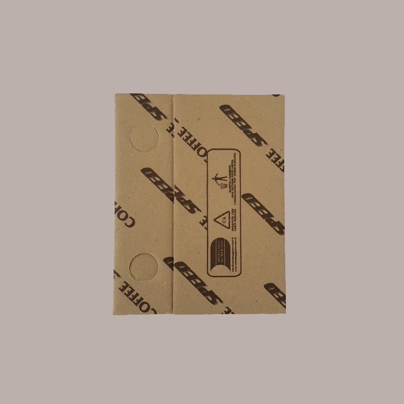 100 Pz Cestino Carta Avana 2 Fori per Caffè Asporto Coffee Speed [a93a350e]
