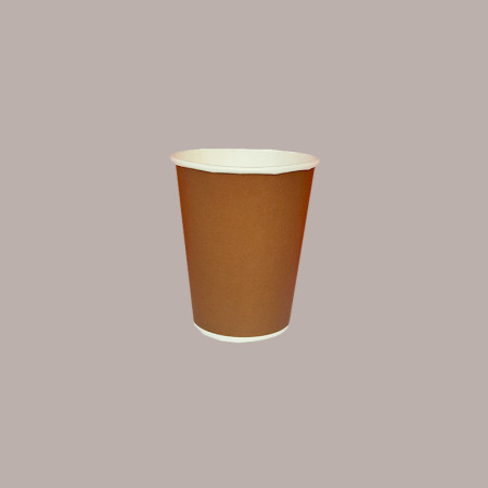 50 Pz Bicchiere Termico Carta Cappuccino Brown Marrone 9oz [be2ceea6]