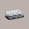 1 Espositore Porta Granelle in Plexiglass Base Nera con 6 Barattoli [38658636]