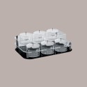 1 Espositore Porta Granelle in Plexiglass Base Nera con 6 Barattoli [1d9ebd00]