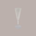 20 Pz Calice Champagne cc100 Trasparente completo di base [99043973]