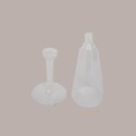 20 Pz Calice Champagne cc100 Trasparente completo di base [e7221632]