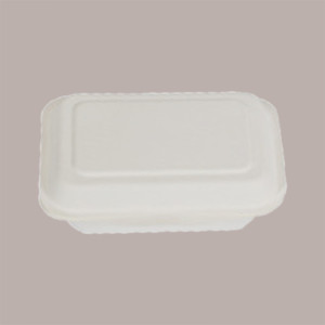 50 Pz Contenitore + Coperchio Porta Panino Carta 172x113H52mm