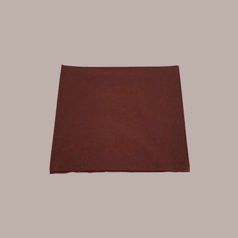 100 Pz Tovagliolo Carta 24x24 2 Veli Ripiegato Cioccolato Aperitivo [d9dc7cbc]