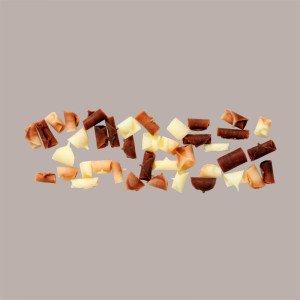 1 Kg Trucioli Riccioli di Cioccolato Bianco & Fondente CALLEBAUT