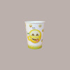 100 Pz Bicchiere Bibita Yogurt Carta Fantasia Emoticon Emoji 250cc [ff78eff0]