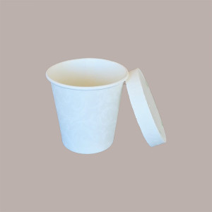 50 Bicchiere Caffè Termico 4oz Carta Bianco Damasco 120cc B10 [225b90c7]