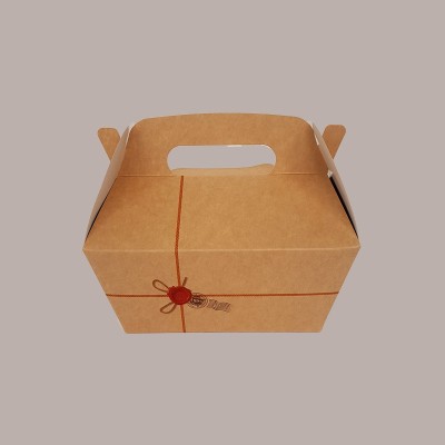 Cestino Carta Porta  Alimenti Piccolo Manico KID 165x110H90mm 50 pezzi [25100e6a]