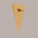 100 Pz Cono Carta Avana Porta Alimenti Fritti Piccolo 145H210mm [56fb64b6]