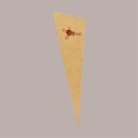 100 Pezzi Cono Carta Avana Medio Porta Alimenti Fritti 145H285mm [a596a8a5]