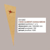 100 Pezzi Cono Carta Avana Medio Porta Alimenti Fritti 145H285mm [7cb0eba8]