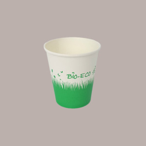 50 Pezzi Bicchiere Carta Bio Biodegradabile Eco BHF25 8oz Prato [f9d117b8]