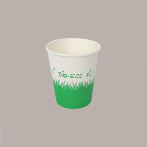 50 Pz Bicchiere Carta BIO ECO Biodegradabile BHF20 7oz Prato [20f754b5]