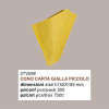 500 Cono Carta Gialla Piccolo Porta Alimenti Fritti 185H155mm [6929f092]