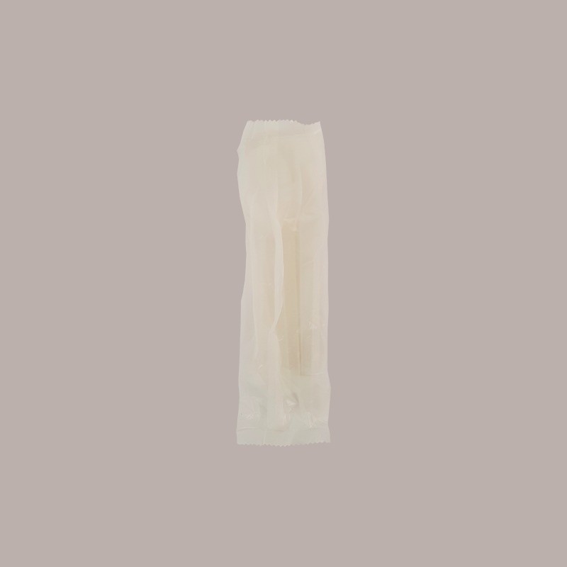 50 Pz Tris Posate Bio Eco Forchetta Coltello Cucchiaio Tovagliolo [c4575899]