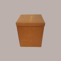 5 Pz Scatola Baule+Coperchio Carta Onda Avana 250x250H300 mm [10f15071]