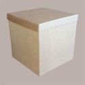 5 Pz Scatola Baule+Coperchio Carta Onda Avana 250x250H300 mm [827d8327]