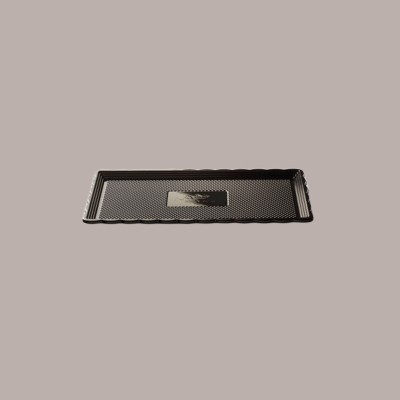 10 Pz Vassoio Rettangolare Medoro Oro Plastica Rigido 15x35 Alcas [414cc1df]