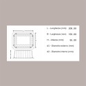 25 Pz Coperchio per Vassoio Medoro Rettangolare 15x20 cm Alcas [ff7920ae]
